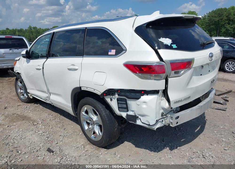 2016 TOYOTA HIGHLANDER LIMITED V6 VIN: 5TDDKRFH7GS330111