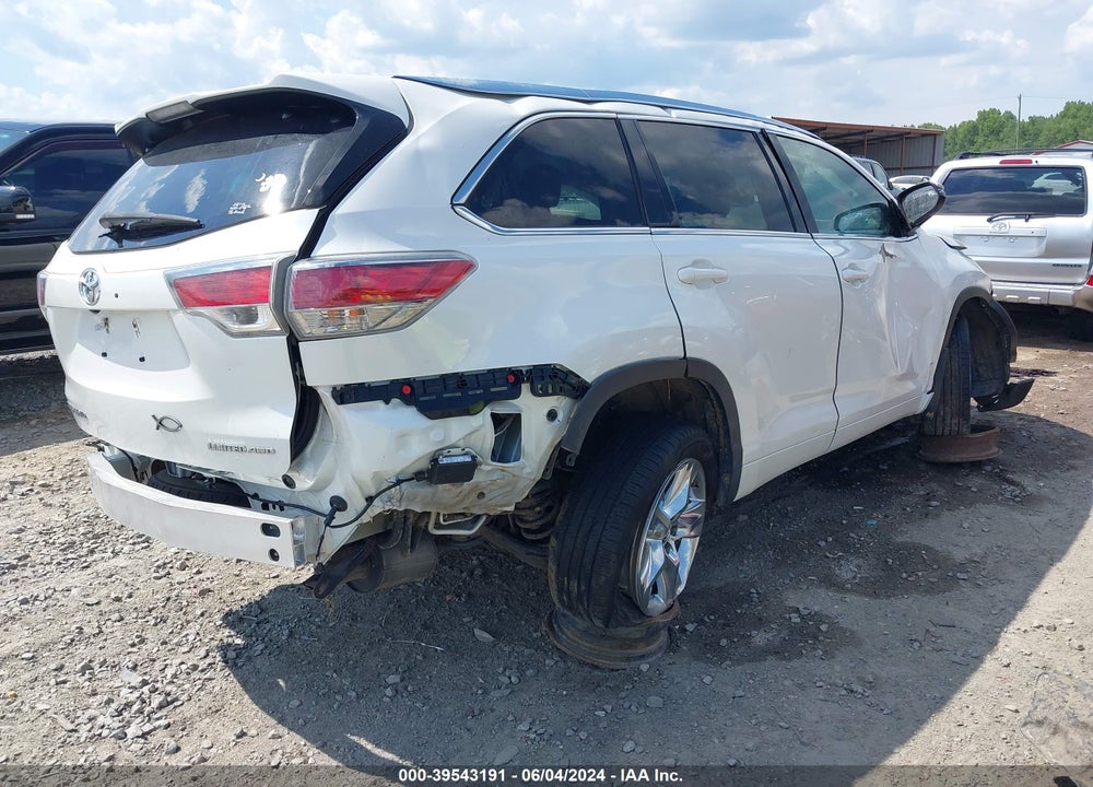 2016 TOYOTA HIGHLANDER LIMITED V6 VIN: 5TDDKRFH7GS330111