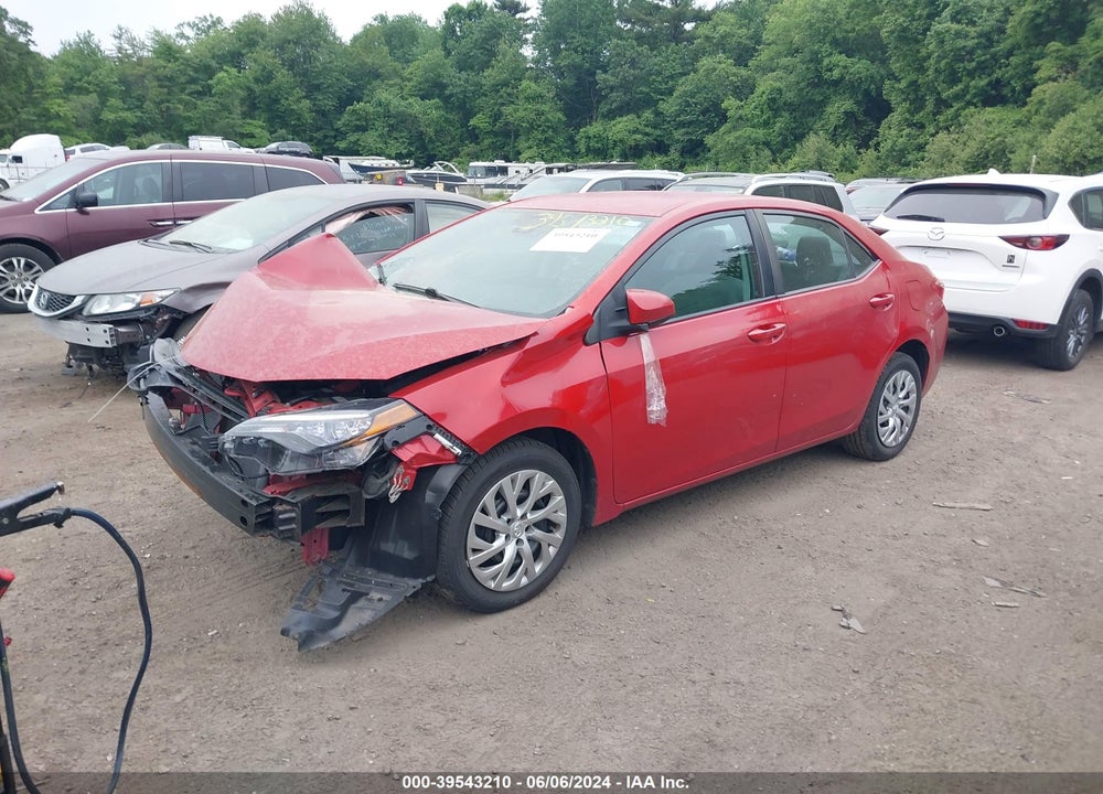 2018 TOYOTA COROLLA LE VIN: 2T1BURHE0JC114475