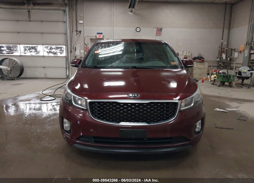 2016 KIA SEDONA EX VIN: KNDMC5C11G6143895