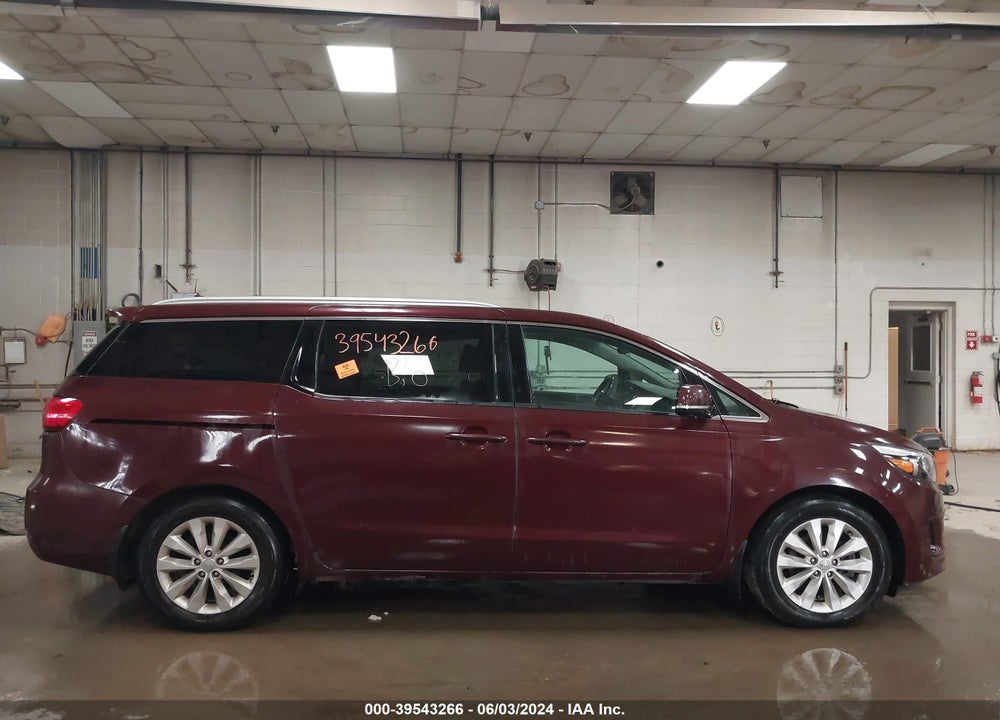 2016 KIA SEDONA EX VIN: KNDMC5C11G6143895