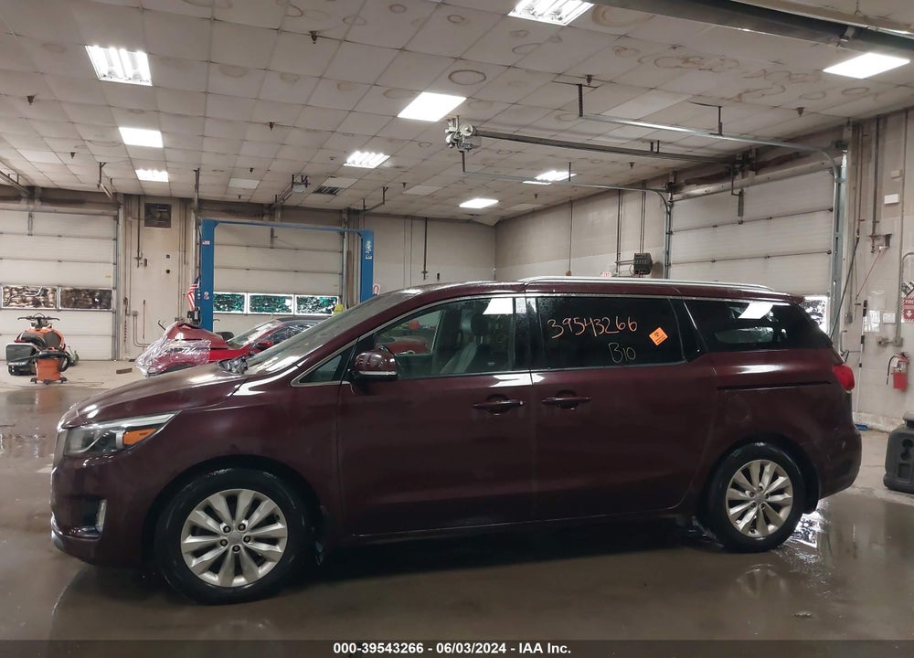 2016 KIA SEDONA EX VIN: KNDMC5C11G6143895