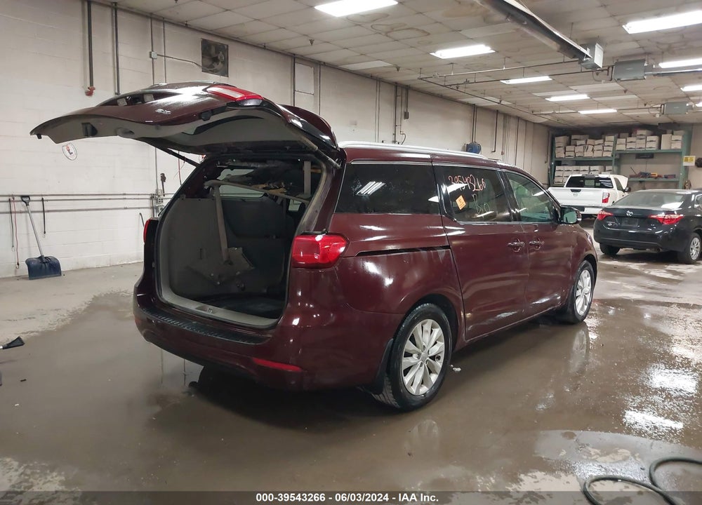 2016 KIA SEDONA EX VIN: KNDMC5C11G6143895