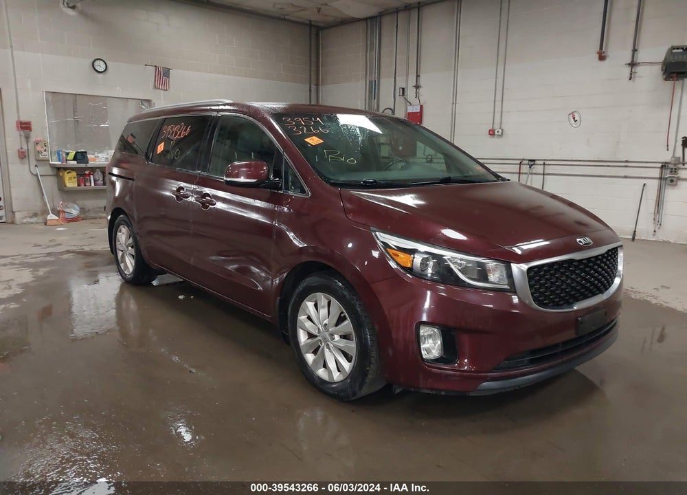 2016 KIA SEDONA EX VIN: KNDMC5C11G6143895