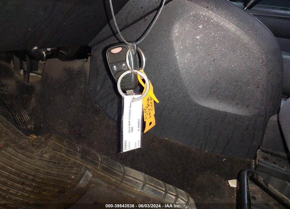 2014 JEEP COMPASS SPORT VIN: 1C4NJCBA9ED539176