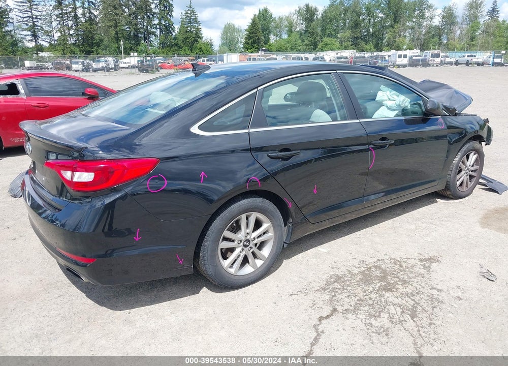 2016 HYUNDAI SONATA SE VIN: 5NPE24AF6GH384518