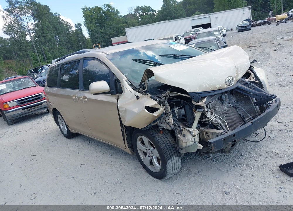 2012 TOYOTA SIENNA LE V6 8 PASSENGER VIN: 5TDKK3DC7CS215787