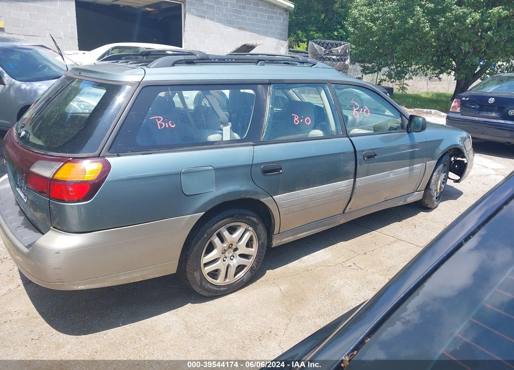 2002 SUBARU OUTBACK VIN: 4S3BH665827649787