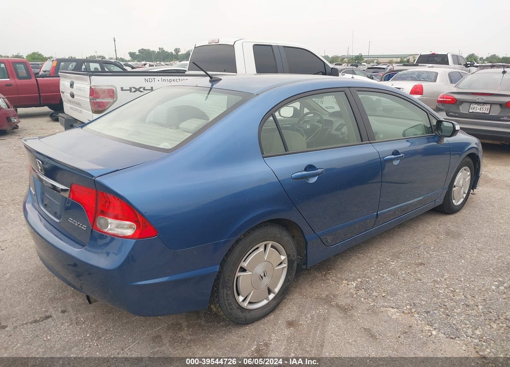 2009 HONDA CIVIC HYBRID VIN: JHMFA36259S008807