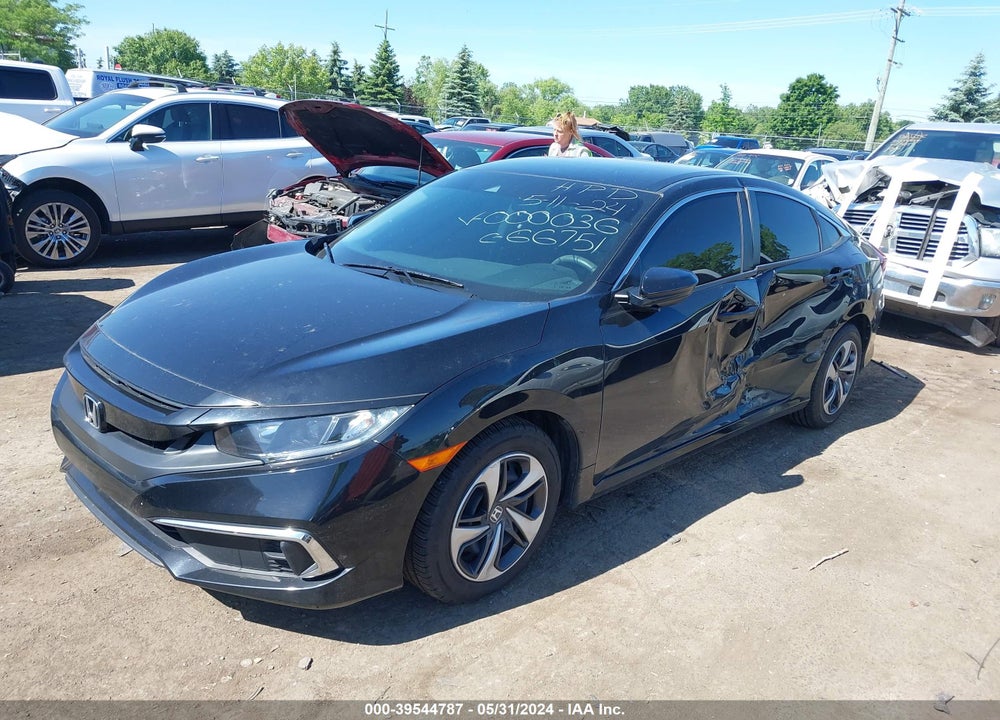 2019 HONDA CIVIC LX VIN: 19XFC2F64KE000036