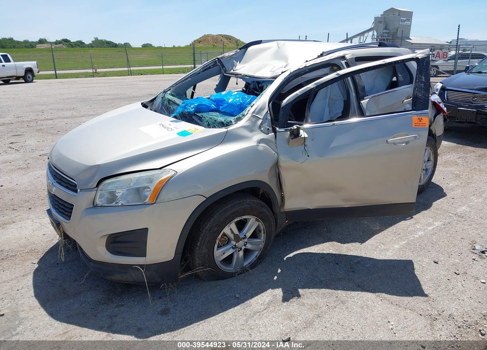 2015 CHEVROLET TRAX LT VIN: 3GNCJRSB5FL142876