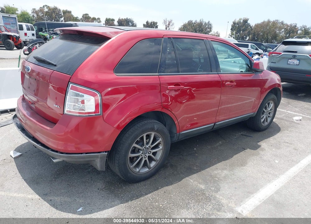 2008 FORD EDGE SEL VIN: 2FMDK38C98BB36922