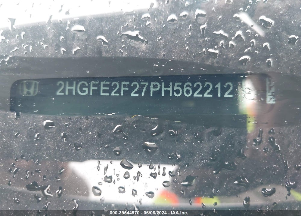 2023 HONDA CIVIC LX VIN: 2HGFE2F27PH562212
