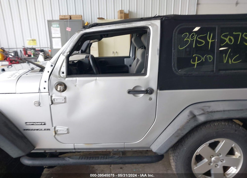 2010 JEEP WRANGLER SPORT VIN: 1J4AA2D15AL109564