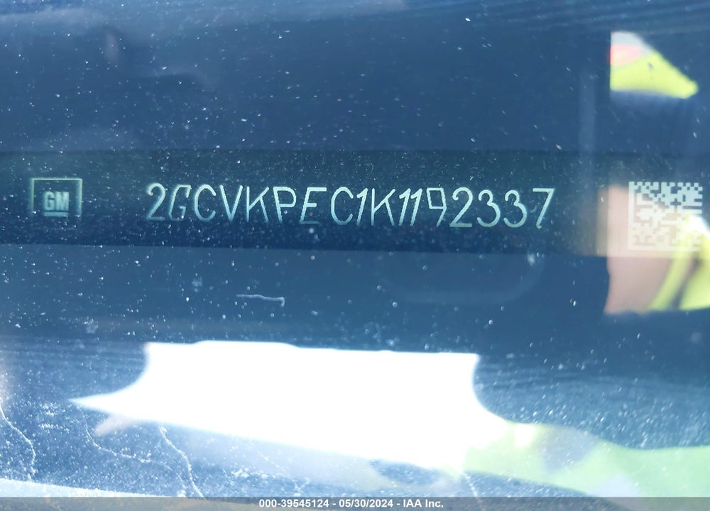 2019 CHEVROLET SILVERADO 1500 LD LT VIN: 2GCVKPEC1K1192337