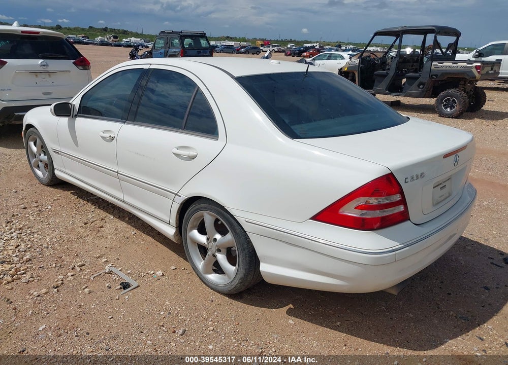 2006 MERCEDES-BENZ C 230 SPORT VIN: WDBRF52H16F828598
