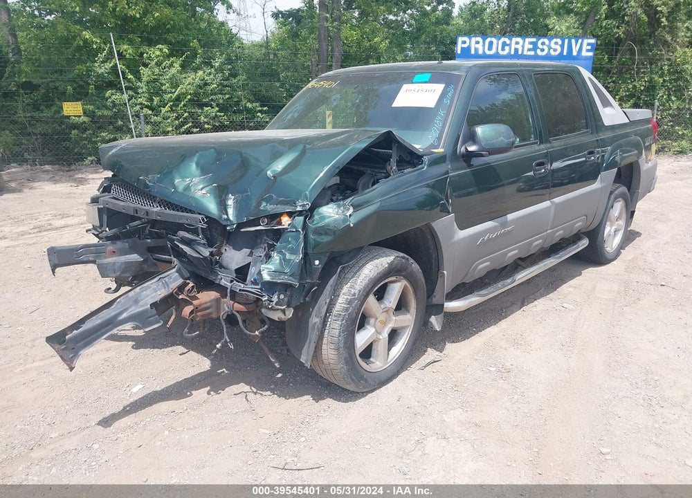 2002 CHEVROLET AVALANCHE 1500 VIN: 3GNEK13T62G149921