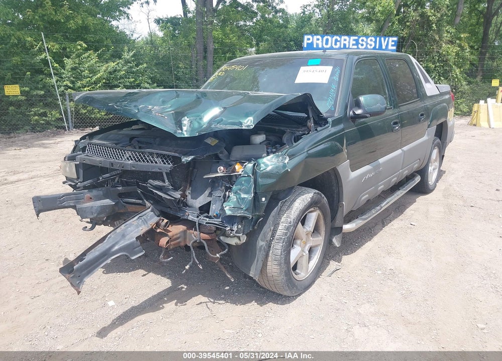 2002 CHEVROLET AVALANCHE 1500 VIN: 3GNEK13T62G149921
