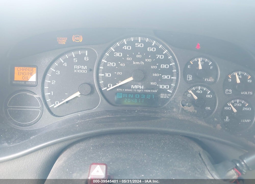 2002 CHEVROLET AVALANCHE 1500 VIN: 3GNEK13T62G149921