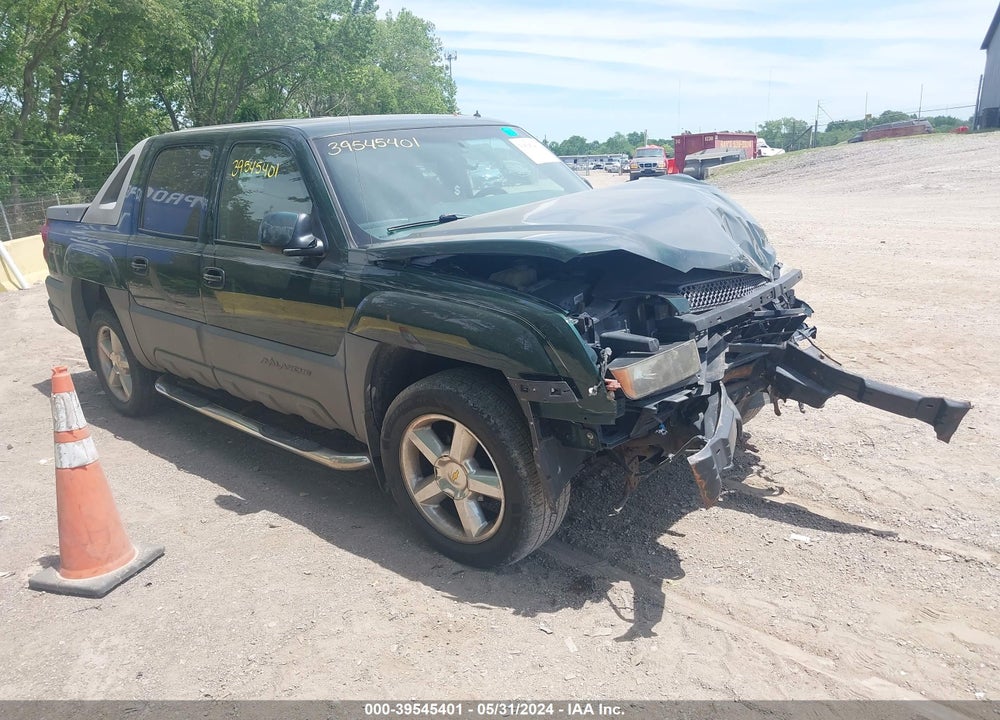 2002 CHEVROLET AVALANCHE 1500 VIN: 3GNEK13T62G149921