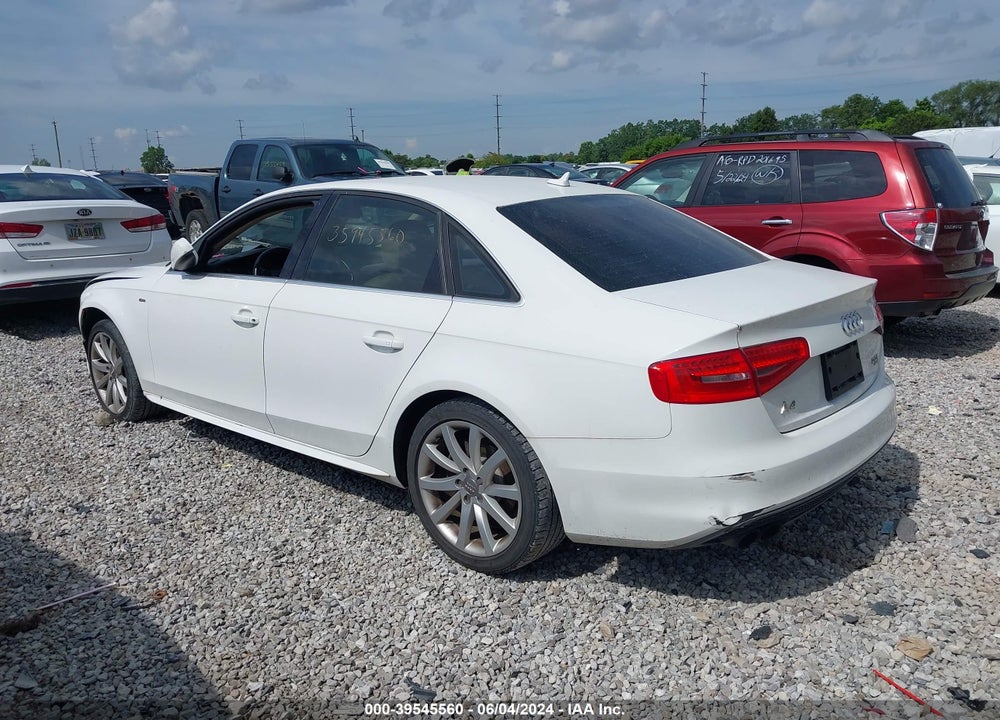 2014 AUDI A4 2.0T PREMIUM VIN: WAUBFAFL7EA031064