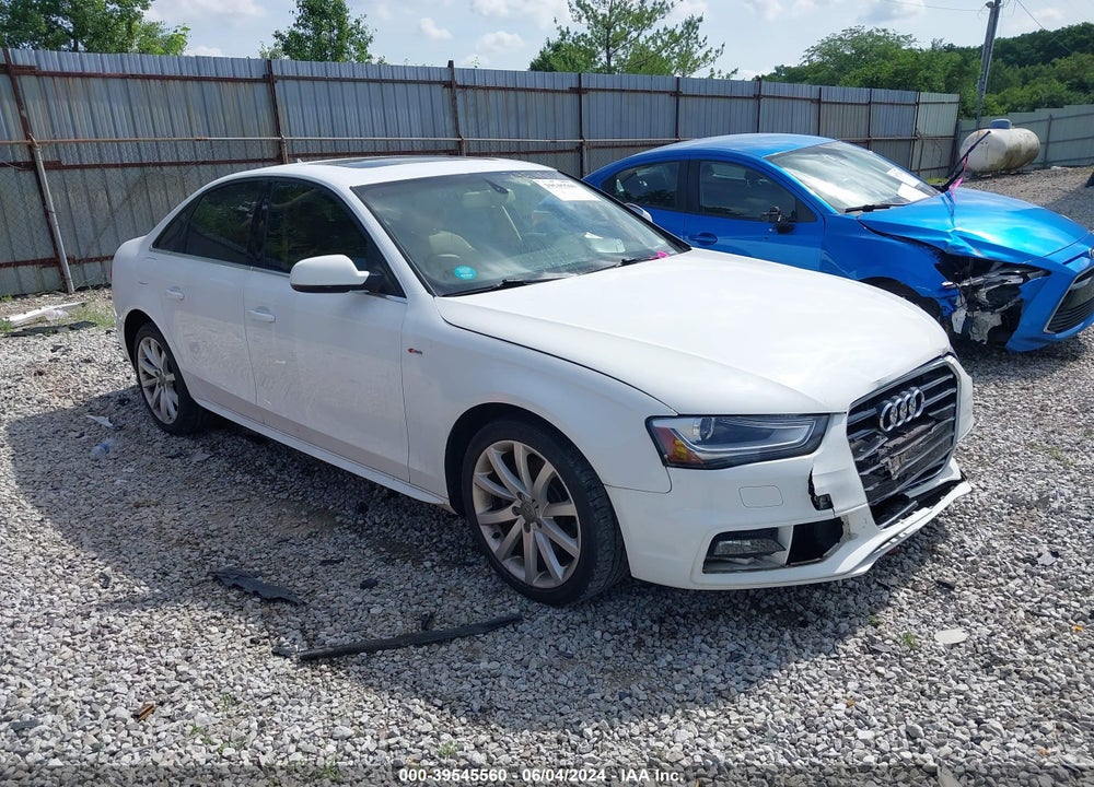 2014 AUDI A4 2.0T PREMIUM VIN: WAUBFAFL7EA031064