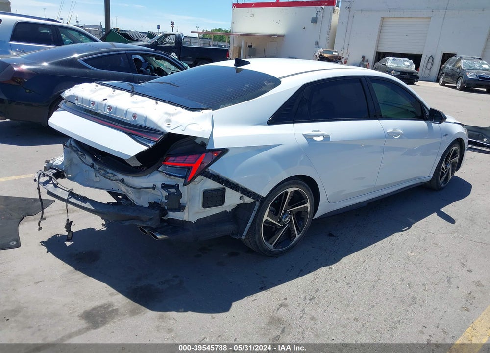 2021 HYUNDAI ELANTRA N LINE VIN: KMHLR4AF4MU162480