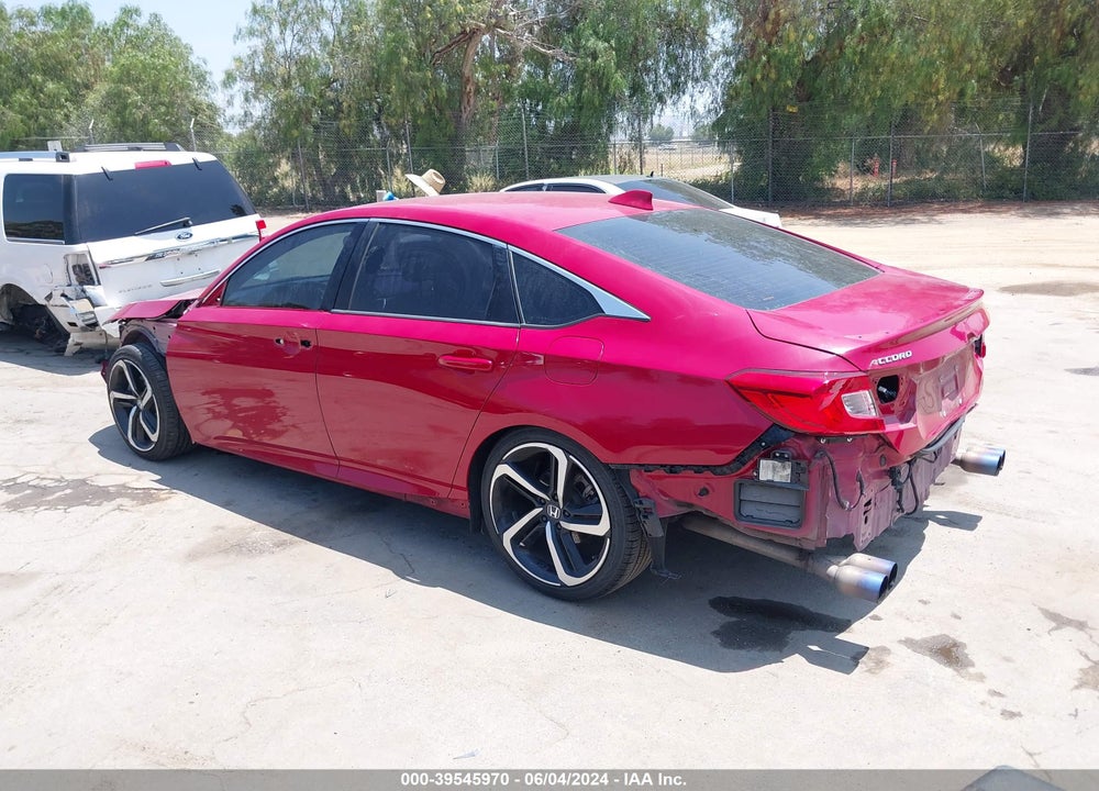 2018 HONDA ACCORD SPORT 2.0T VIN: 1HGCV2F33JA048522