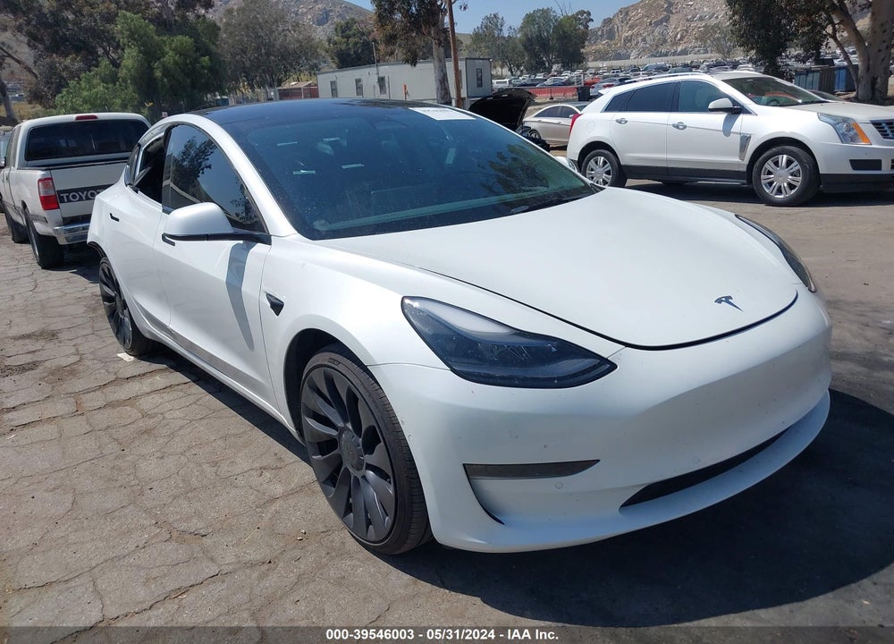 2022 TESLA MODEL 3 PERFORMANCE DUAL MOTOR ALL-WHEEL DRIVE VIN: 5YJ3E1EC7NF274392