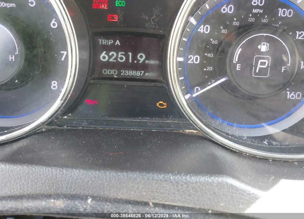 2012 HYUNDAI SONATA GLS VIN: 5NPEB4AC1CH399024