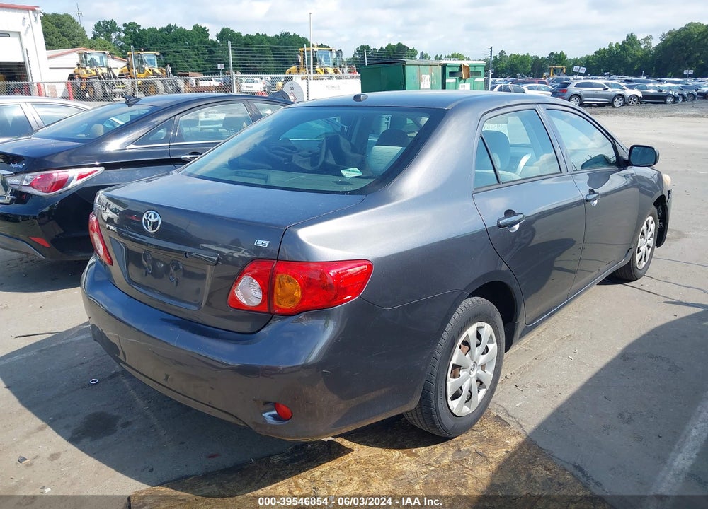2009 TOYOTA COROLLA LE VIN: JTDBL40E69J054882