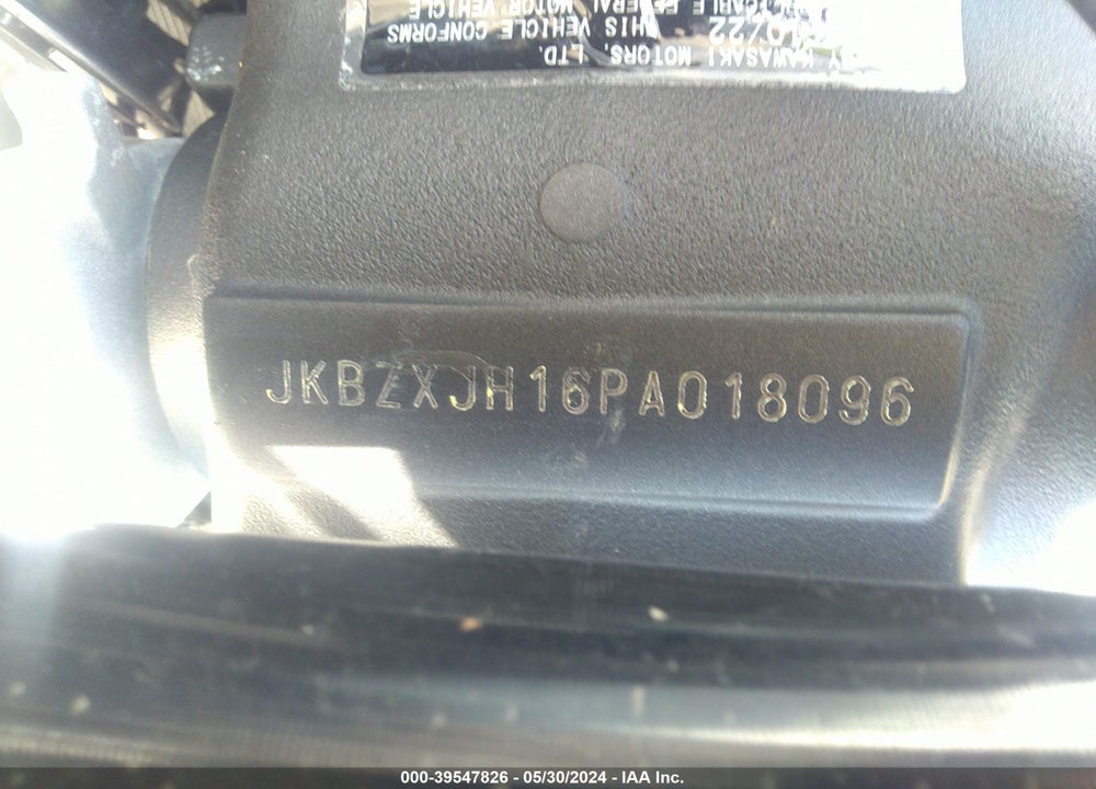 2023 KAWASAKI ZX636 K VIN: JKBZXJH16PA018096