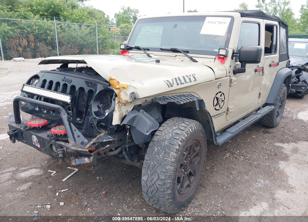 2017 JEEP WRANGLER UNLIMITED WILLY WHEELER 4X4 VIN: 1C4BJWDG2HL594861