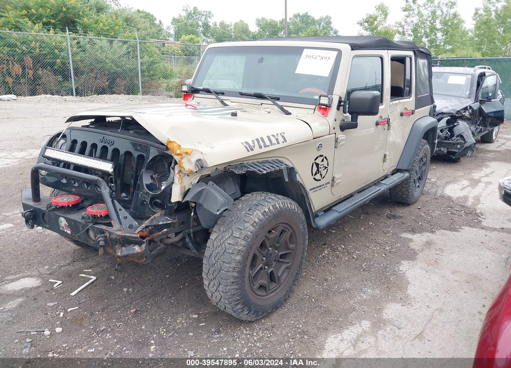2017 JEEP WRANGLER UNLIMITED WILLY WHEELER 4X4 VIN: 1C4BJWDG2HL594861