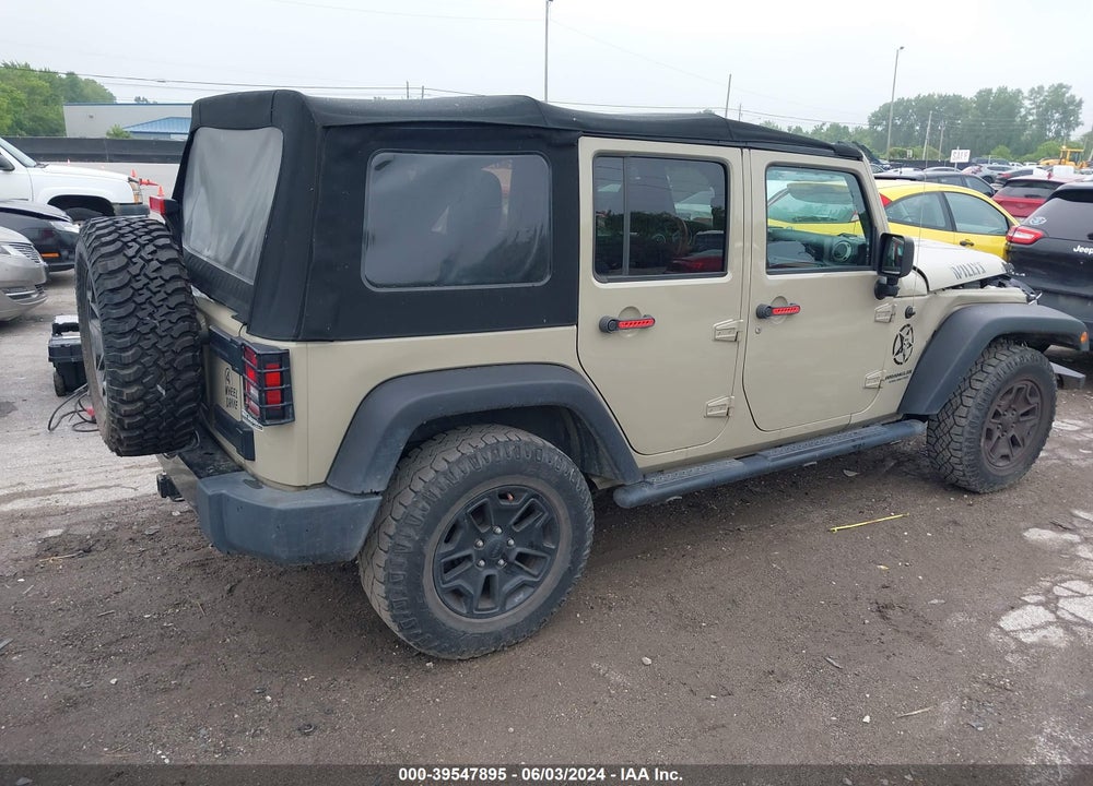 2017 JEEP WRANGLER UNLIMITED WILLY WHEELER 4X4 VIN: 1C4BJWDG2HL594861