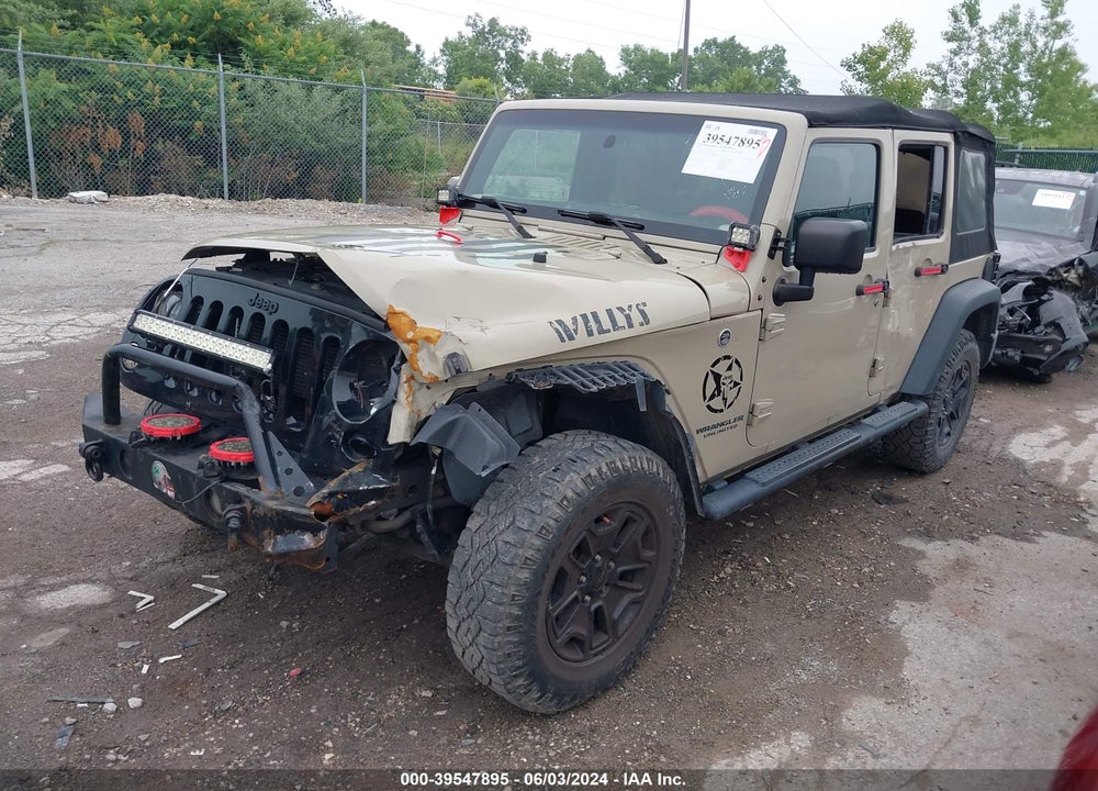 2017 JEEP WRANGLER UNLIMITED WILLY WHEELER 4X4 VIN: 1C4BJWDG2HL594861