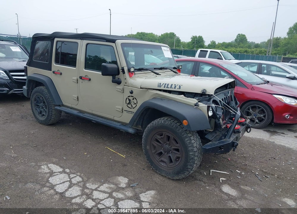 2017 JEEP WRANGLER UNLIMITED WILLY WHEELER 4X4 VIN: 1C4BJWDG2HL594861