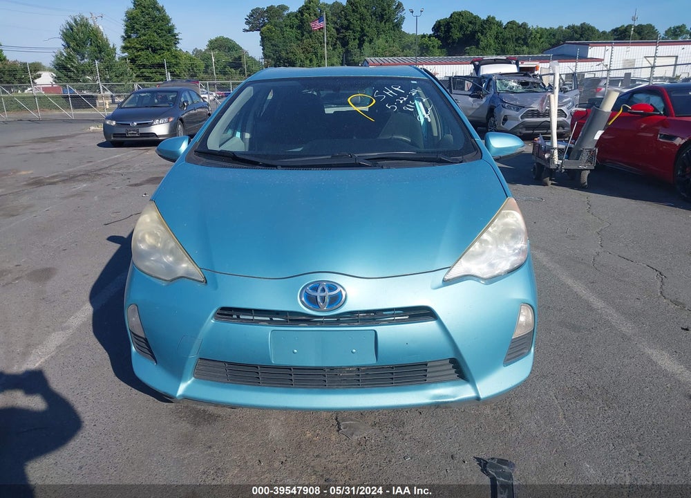 2012 TOYOTA PRIUS C THREE VIN: JTDKDTB30C1008152