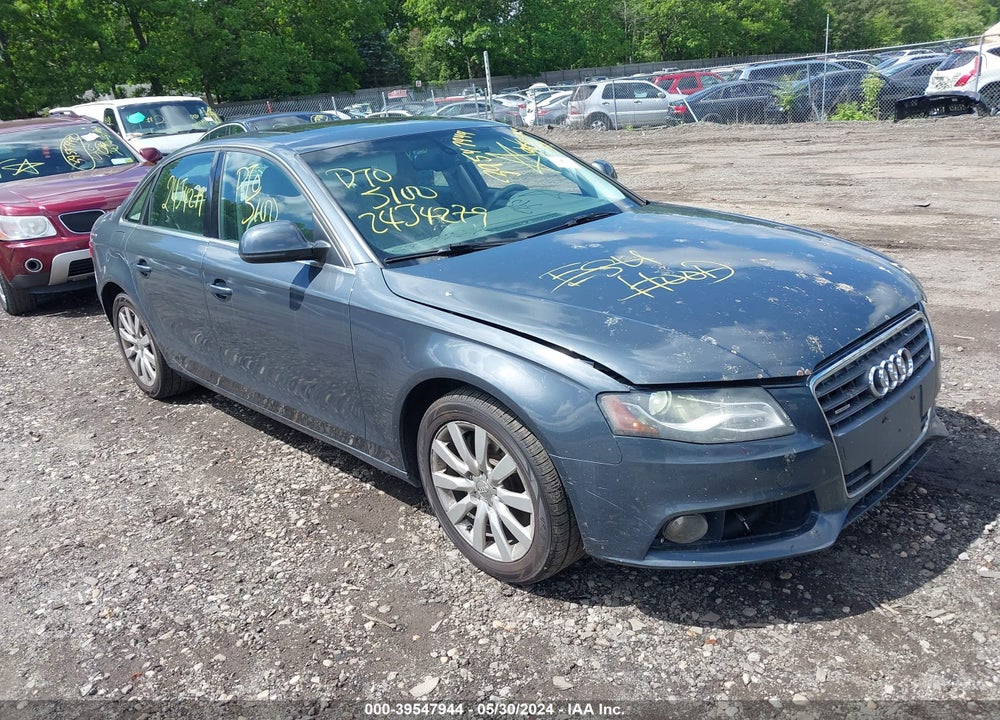 2009 AUDI A4 2.0T PREMIUM VIN: WAUSF78K19N038906