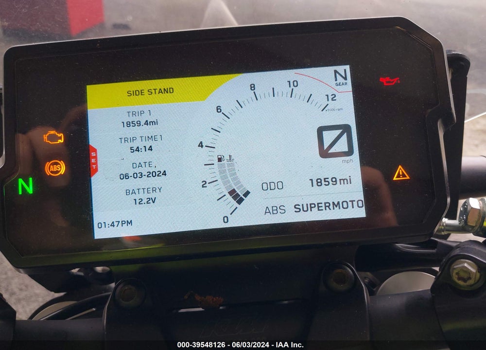 2022 KTM 390 DUKE VIN: MD2JPJ405NC259521