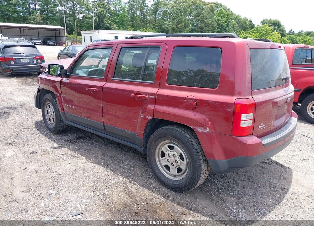 2017 JEEP PATRIOT SPORT FWD VIN: 1C4NJPBA8HD148094