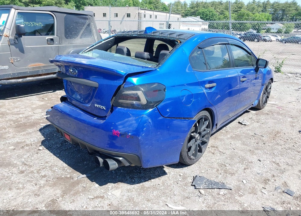 2016 SUBARU WRX LIMITED VIN: JF1VA1J60G9815225