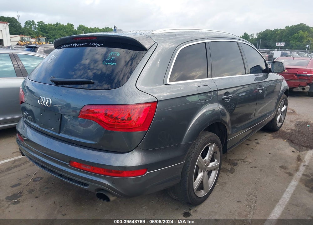 2013 AUDI Q7 3.0T S LINE PRESTIGE VIN: WA1DGAFE2DD016781