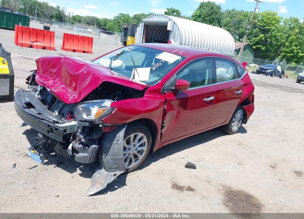 2019 NISSAN SENTRA SV VIN: 3N1AB7AP3KY230761