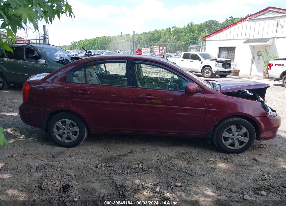2010 HYUNDAI ACCENT GLS VIN: KMHCN4AC3AU487442
