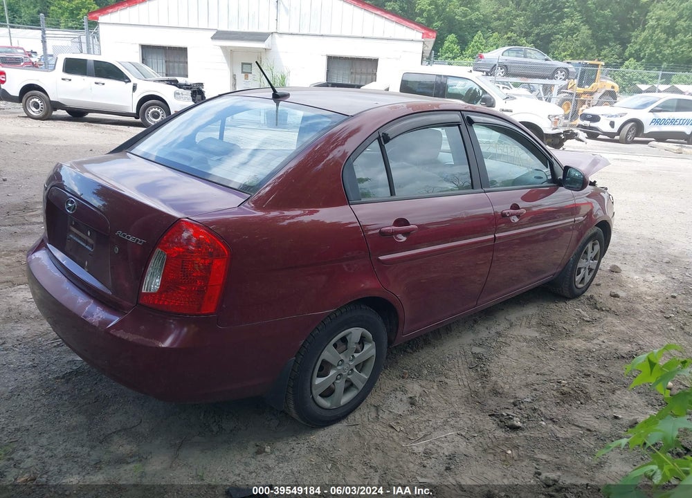 2010 HYUNDAI ACCENT GLS VIN: KMHCN4AC3AU487442
