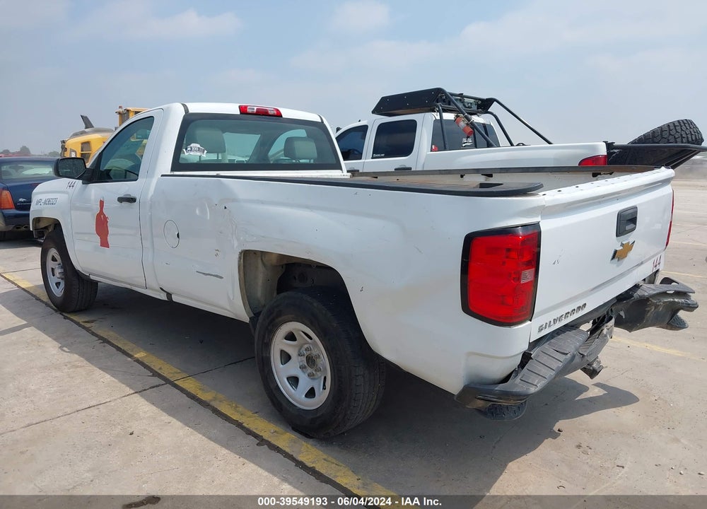 2016 CHEVROLET SILVERADO 1500 WT VIN: 1GCNCNEH0GZ319574