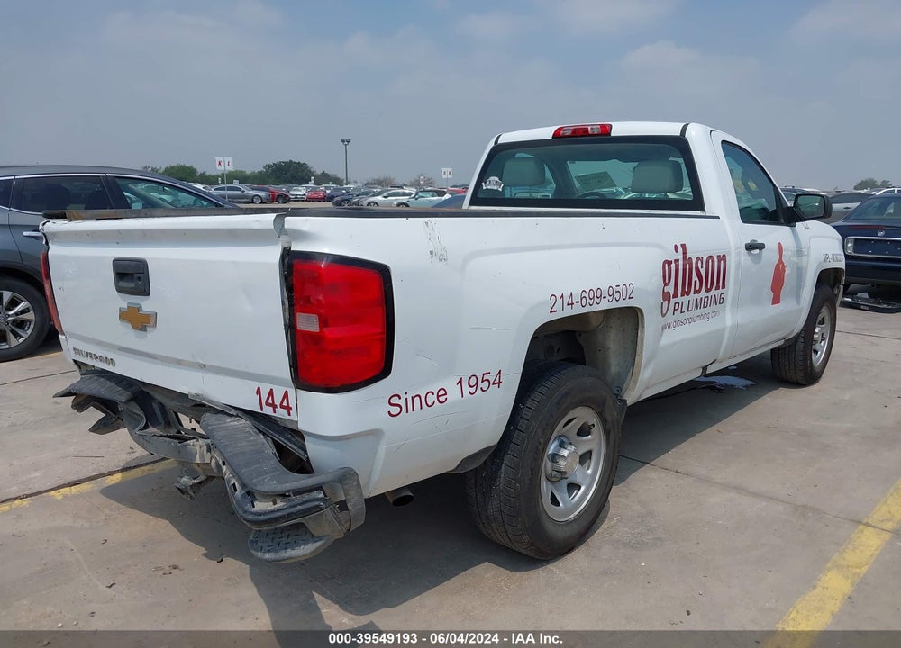 2016 CHEVROLET SILVERADO 1500 WT VIN: 1GCNCNEH0GZ319574