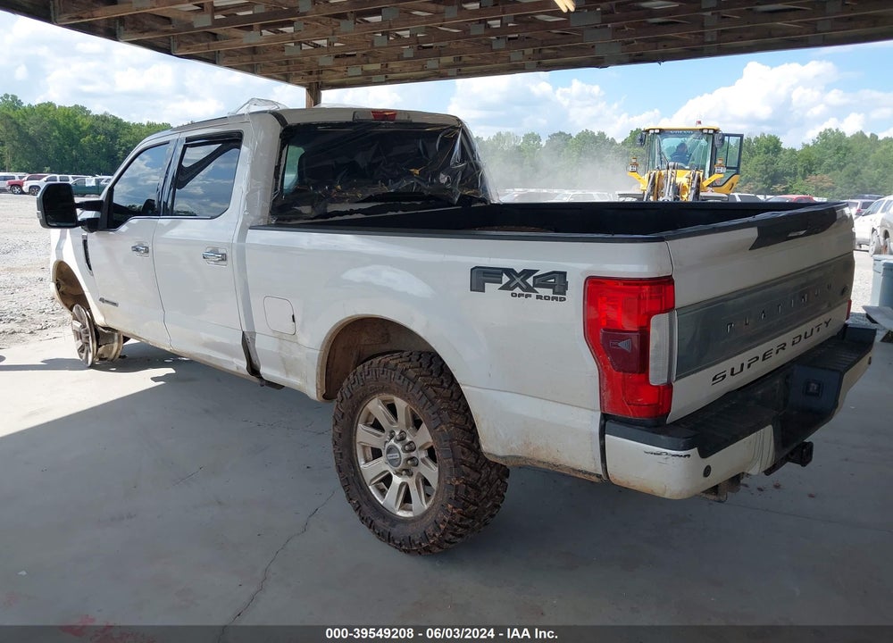 2017 FORD F-250 PLATINUM VIN: 1FT7W2BT8HED40950