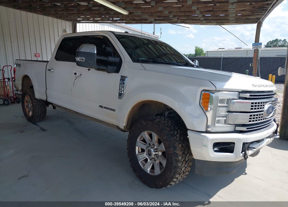 2017 FORD F-250 PLATINUM VIN: 1FT7W2BT8HED40950